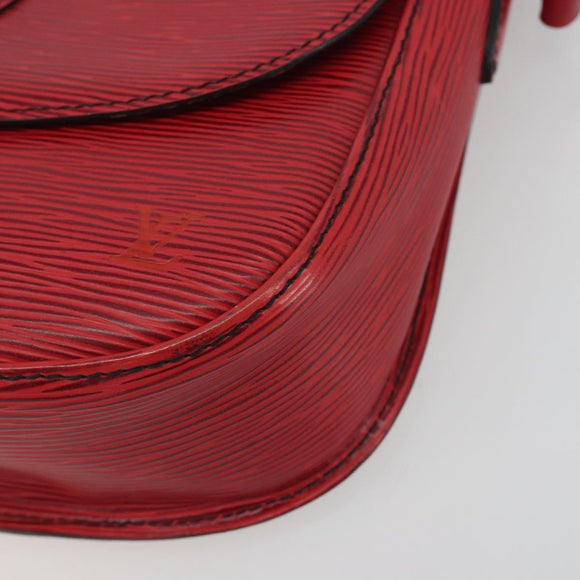 LOUIS VUITTON Epi Saint Cloud GM Shoulder Bag Red M52197 LV Auth 195429