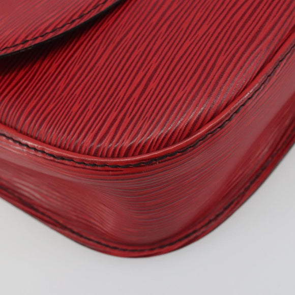 LOUIS VUITTON Epi Saint Cloud GM Shoulder Bag Red M52197 LV Auth 195429