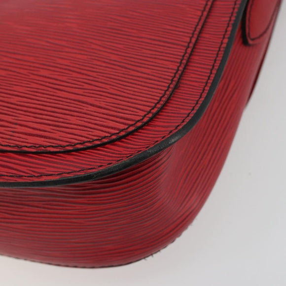 LOUIS VUITTON Epi Saint Cloud GM Shoulder Bag Red M52197 LV Auth 195429