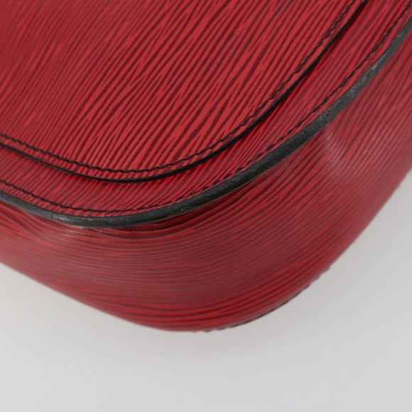 LOUIS VUITTON Epi Saint Cloud GM Shoulder Bag Red M52197 LV Auth 195429