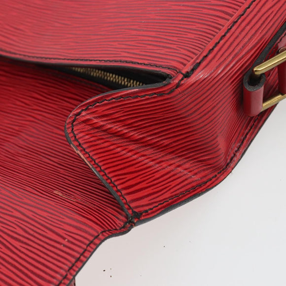 LOUIS VUITTON Epi Saint Cloud GM Shoulder Bag Red M52197 LV Auth 195429