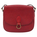 LOUIS VUITTON Epi Saint Cloud GM Shoulder Bag Red M52197 LV Auth 195429-13