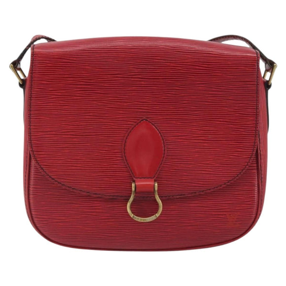 LOUIS VUITTON Epi Saint Cloud GM Shoulder Bag Red M52197 LV Auth 195429