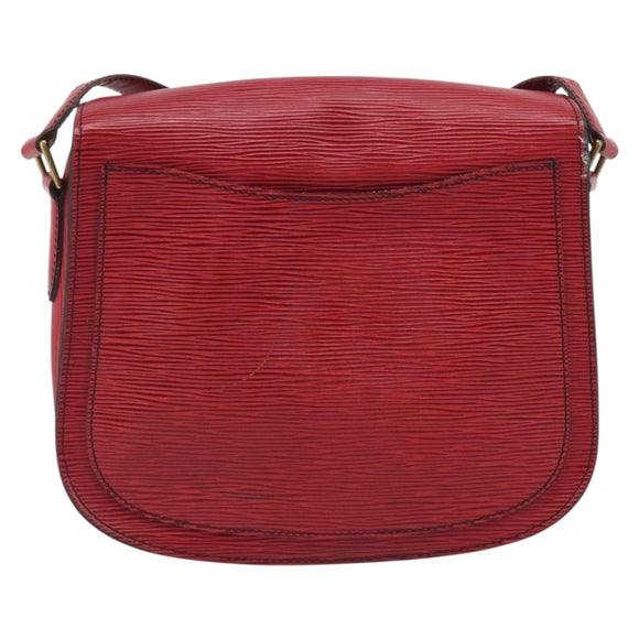 LOUIS VUITTON Epi Saint Cloud GM Shoulder Bag Red M52197 LV Auth 195429