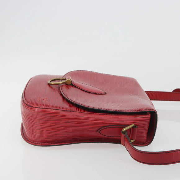 LOUIS VUITTON Epi Saint Cloud GM Shoulder Bag Red M52197 LV Auth 195429
