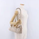 Miu Miu Chain Shoulder Bag Leather Beige Gold Tone Auth 195430A-31