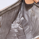 Salvatore Ferragamo Gancini Shoulder Bag Leather Beige Silver Auth 195431A-20