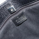 GUCCI GG Canvas Shoulder Bag Black Silver 113012 Auth 195436V-14