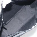 GUCCI GG Canvas Shoulder Bag Black Silver 113012 Auth 195436V-15