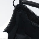 GUCCI GG Canvas Shoulder Bag Black Silver 113012 Auth 195436V-17