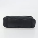 GUCCI GG Canvas Shoulder Bag Black Silver 113012 Auth 195436V-9