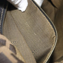 FENDI Zucca Canvas Mamma Baguette Shoulder Bag Brown Gold Tone Auth 195437-12