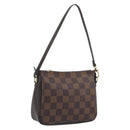 LOUIS VUITTON Damier Ebene Trousse Make Up Pouch N51982 LV Auth 195439V-1