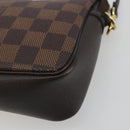 LOUIS VUITTON Damier Ebene Trousse Make Up Pouch N51982 LV Auth 195439V-14