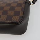 LOUIS VUITTON Damier Ebene Trousse Make Up Pouch N51982 LV Auth 195439V-16