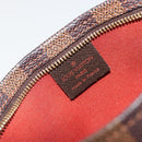 LOUIS VUITTON Damier Ebene Trousse Make Up Pouch N51982 LV Auth 195439V-19