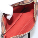 LOUIS VUITTON Damier Ebene Trousse Make Up Pouch N51982 LV Auth 195439V-10