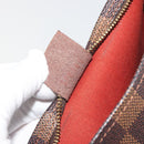 LOUIS VUITTON Damier Ebene Trousse Make Up Pouch N51982 LV Auth 195439V-11