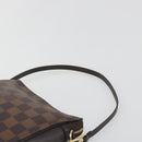LOUIS VUITTON Damier Ebene Trousse Make Up Pouch N51982 LV Auth 195439V-8