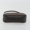 LOUIS VUITTON Damier Ebene Trousse Make Up Pouch N51982 LV Auth 195439V-5