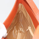 BURBERRY Nova Check Shoulder Bag Canvas Beige Orange Auth 195441V-19