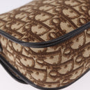 Christian Dior Trotter Canvas Shoulder Bag Beige Gold Tone Auth 195442A-16