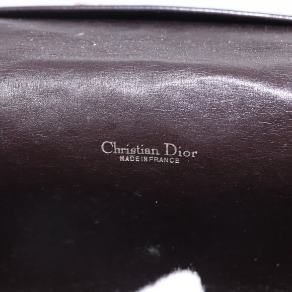 Christian Dior Trotter Canvas Shoulder Bag Beige Gold Tone Auth 195442A