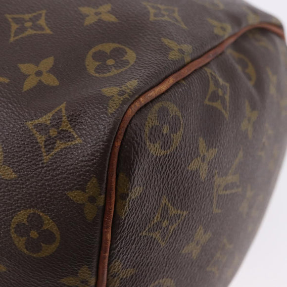 LOUIS VUITTON Monogram Speedy 35 Hand Bag M41524 LV Auth 195443
