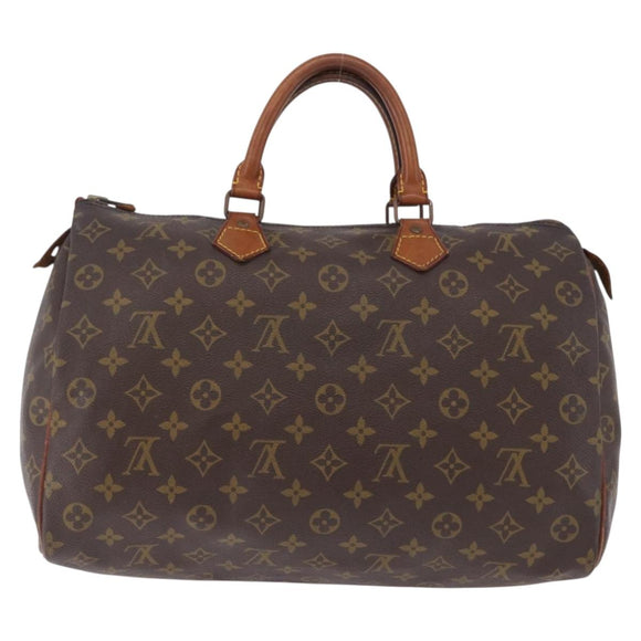 LOUIS VUITTON Monogram Speedy 35 Hand Bag M41524 LV Auth 195443