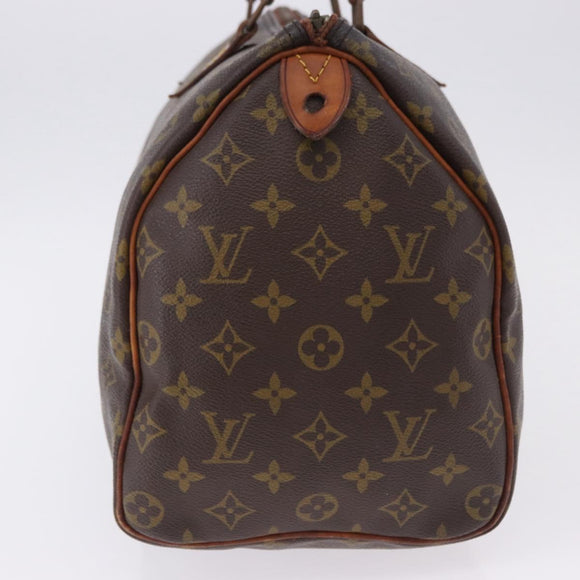 LOUIS VUITTON Monogram Speedy 35 Hand Bag M41524 LV Auth 195443