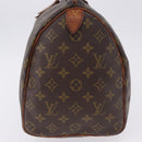 LOUIS VUITTON Monogram Speedy 35 Hand Bag M41524 LV Auth 195443-4