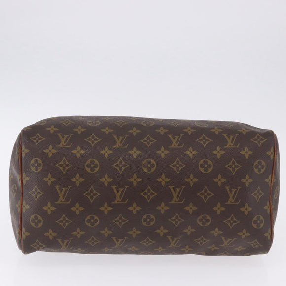 LOUIS VUITTON Monogram Speedy 35 Hand Bag M41524 LV Auth 195443