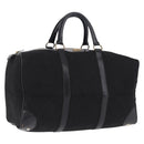 CELINE C Saluki Horse Carriage Boston Bag Black Gold Tone Auth 195446-1