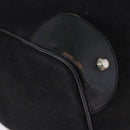 CELINE C Saluki Horse Carriage Boston Bag Black Gold Tone Auth 195446-9