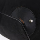CELINE C Saluki Horse Carriage Boston Bag Black Gold Tone Auth 195446-15