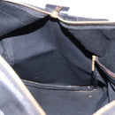 CELINE C Saluki Horse Carriage Boston Bag Black Gold Tone Auth 195446-19