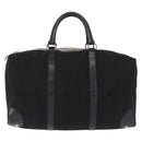 CELINE C Saluki Horse Carriage Boston Bag Black Gold Tone Auth 195446-13