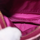 Miu Miu Pouch Leather Pink Gold Tone Auth 195447A-10