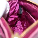 Miu Miu Pouch Leather Pink Gold Tone Auth 195447A-20