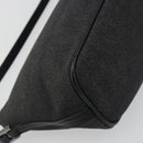 GUCCI Accessory Pouch Canvas Black Silver 07198 Auth 195449-13