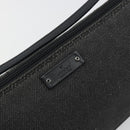 GUCCI Accessory Pouch Canvas Black Silver 07198 Auth 195449-14