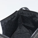 GUCCI Accessory Pouch Canvas Black Silver 07198 Auth 195449-19