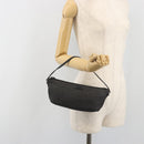 GUCCI Accessory Pouch Canvas Black Silver 07198 Auth 195449-22