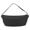GUCCI Accessory Pouch Canvas Black Silver 07198 Auth 195449-3