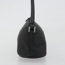 GUCCI Accessory Pouch Canvas Black Silver 07198 Auth 195449-4