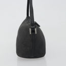 GUCCI Accessory Pouch Canvas Black Silver 07198 Auth 195449-5