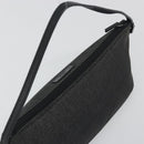 GUCCI Accessory Pouch Canvas Black Silver 07198 Auth 195449-6