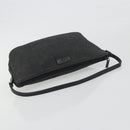 GUCCI Accessory Pouch Canvas Black Silver 07198 Auth 195449-7