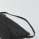 GUCCI Accessory Pouch Canvas Black Silver 07198 Auth 195449-8