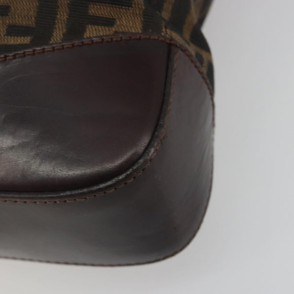 FENDI Zucca Canvas Tote Bag Brown Auth 195452V